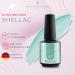 SHAYENNE Made in Germany Shellac Gel Nail Polish 15 ml for UV LED Lamp 147 Mint Blue Gel Nail Polish for UV Nail Lamp LED Nail Polish Gel Polish Nail Gel - Buy Online on GoSupps.com