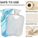 NAANLE Sea Wave Marmor 1L Transparent Hot Water Bottle with Cover - Effective Heat & Cold Therapy for Pain Relief & Winter Comfort - Buy Online on GoSupps.com