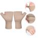 Shop Fingerless Pressure Hand Gloves for Carpal Tunnel - Spandex Support Mittens - 1 Pair Khaki - Buy Online on GoSupps.com