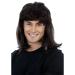 ALLAURA Waynes World Wig Wayne Campbell Hair - 80s Black Mullet Wig for Men Wayne 70s 80 Disco Costume Wigs Rocker Halloween