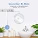 SisDruo Silicone Bath Body Brush Back Scrubber with Long Handle - Blue | BPA-Free, Non-Slip, Built-in Sponge - Buy Online on GoSupps.com