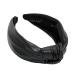 YETASI Black Leather Knotted Headband for Women: Because Messy Hair Days Deserve a Chic Solution