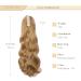 Buy Gairyan 50cm Dark Blonde Curly Ponytail Hair Extensions - Clip-In Wavy Synthetic Braid for Women - Buy Online on GoSupps.com