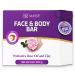 Skin Soothing Cleanser | Rose Oil and Clay Probiotic Face and Body Wash | Coleus and Vitex Berry extracts | Natural Organic Soap Bar Cleansing for Sensitive Skin l For Men and Women Pack of 3 1 Count (Pack of 3)