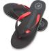 CRESSI Leaf Flip Flops - Unisex Beach & Pool Footwear in Black/Red (EU 39/40) - International Shipping Available - Buy Online on GoSupps.com