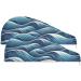 Ocean Wave Hair Towel 2 Pack - Super Absorbent Quick Dry Turbans for Women & Girls | International Shipping Available - Buy Online on GoSupps.com