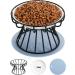 Dorakitten 2Pcs Ceramic Raised Cat Bowl Set | Anti-Vomiting & Non-Slip Cat Feeding Dish | Elevated Pet Bowl for Spine Health | Comfortable & Dishwasher Safe - Buy Online on GoSupps.com