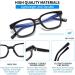 Suertree 3 Pack Reading Glasses with Blue Light Filter - Stylish Anti-Blue Visual Aid for Men & Women - 2.5x Magnification Quality Spring Hinge BM671 - Buy Online on GoSupps.com