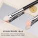 Lurrose Sponge Eyeshadow Brushes Set - Professional Dual Color Smudge Applicators for Women - 10pcs - Buy Online on GoSupps.com