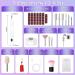 Kriogor Electric Nail File Set - 5-Speed Cordless Drill with 50pcs Bits and Drying Light - Professional Manicure Pedicure Kit for Acrylic Gel Nails - Gift for Women - Buy Online on GoSupps.com