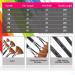 Amagic Fan Brush Set - Set of 6 Artist Soft Anti-Shedding Nylon Hair Paint Brushes for Acrylic, Watercolor, Oil Painting - Long Wood Handle with Storage Case - Buy Online on GoSupps.com
