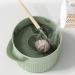 Makeup Brush Scrubber - 3 In 1 Silicone Countertop Makeup Cleaning Bowl | Multifunctional Cosmetic Brush Cleaner with Handle Brush Drying Rack for Makeup Sponge Puff Brush Povanjer Green - Buy Online on GoSupps.com