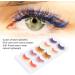 5 Pairs Colorful Eyelashes Set 6D Gradient Long Curled False Eye Lashes Soft Colored DIY Lash Extension Kit for Cosplay Stage Show - Buy Online on GoSupps.com