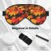 Sleep Mask Eye for Women & Men - Reusable Soft Blackout Eye Masks for Better Sleep | Travel & Camping Essentials | Unique Gifts - Red Maple Leaves Design - Buy Online on GoSupps.com