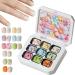 Vernis Gel Solide | Palette De Manucure Gel 9 Couleurs - Colle Prolongation pour French Tips Salon Mariage F tes Manucure Maison Filles - Buy Online on GoSupps.com