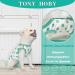 TONY HOBY Dog Pajamas - Soft Breathable Summer Dog Jumpsuit with Polka Dots in Dark Green (S) | International Shipping Available - Buy Online on GoSupps.com