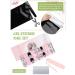 TOROKOM Pink Black Gel Nail Strips Set with Cuticle Stick, File, Wipes - Long Lasting Waterproof Nail Wraps Stickers - Semi Cured Real Polish - UV/LED Lamp Required - Buy Online on GoSupps.com
