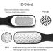 Foot Files Spa Hard Skin Removal Pedicure Care Set Callus Remover Washable Stainless Steel Double-Sides (Black and Red) Red and Black - Buy Online on GoSupps.com