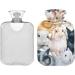 Naanle 2L Hot Water Bottle with Animal Rabbit Cover | Pain Relief & Cold Therapy | Back Hand Foot Warmer - Buy Online on GoSupps.com