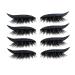 shlutesoy 4 Pair Eye Shadow Decals Attractive Recycled Plastic Easy to Install Eyelid Cosmetic Decals for Black