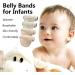 Baby Umbilical Cord Belt  Infant Belly Binder Hernia Care Navel Truss Support Newborn Warm Essential with Breathable Organic Cotton 2brown&2green - Buy Online on GoSupps.com