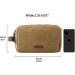 BAGSMART Men's Travel Toiletry Bag Organizer - Water-Resistant Dopp Kit for Shaving & Toiletries - Khaki Canvas - Medium - Buy Online on GoSupps.com