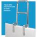 Carex Dual Level Bathtub Rail - Chrome Finish Grab Bar for Seniors and Handicap - Easy to Install Safety Bar for Assistance in and out of Tub - Buy Online on GoSupps.com