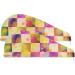 Colorful Checkerboard Hair Drying Towel - 2 Pack Microfiber Hair Turbans for Women | Ideal for Wet & Curly Hair - Buy Online on GoSupps.com