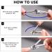 2 Pcs Heavy Duty Stainless Steel Nail Clippers for Thick Nails - Black+Silver - Buy Online on GoSupps.com