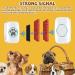 Nizirioo Wireless Pet Training Bells - IP44 Waterproof Doorbell with 60 Ringtones & 5-Stage Volume Control for Dogs - 1 Recipient + 1 Touch Doorbell - Buy Online on GoSupps.com