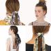 Hair Scrunchies Scarf Hair Ties 2 in 1 Vintage Ponytail Holder with Bows Hair Scrunchy Accessories Ropes for Women - Buy Online on GoSupps.com