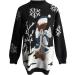 Shop Genetic Women s Christmas Sweater Warm Oversized Knitting with Snowflakes & Stripes - Perfect for Winter! - Buy Online on GoSupps.com