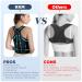 KKM Back Brace Posture Corrector for Men & Women | Adjustable Lumbar Support & Neck Shape | Black (Large 38-45 Inch - Buy Online on GoSupps.com