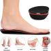 LARGERED Gel Insoles with Arch Support | Memory Foam Shoe Inserts for Flat Feet & Plantar Fasciitis | Men Women | Size M 6-8UK | Black - Buy Online on GoSupps.com