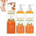 homomdy Set of 2 Persimmon anti-odor body shower gels natural deodorant to eliminate strong odors deeply purifying and moisturizing with persimmon extract fresher scent