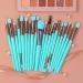 Beifenl 20 Makeup Brush Set Fashion Fluorescent Pure Color Eye Shadow Brush Professional Makeup Beauty Brush (Fluorescent Blue) - Buy Online on GoSupps.com