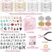 300Pcs Bangle Bracelets Making Kit with Charms, Jump Rings & Pliers - Jewelry Making Set with Expandable Bangles - Gift Box & Tools Included - Buy Online on GoSupps.com