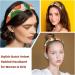 2 Pieces Headbands Women Hair Head Bands Fruit Peach Tree Pattern Painted Non Slip Thick Padded Hairband Hair Band Hoops Vintage Thick Hair Wrap Multi-colored 7 - Buy Online on GoSupps.com