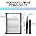 Oreola Eyelash Extension Set - 228 Pcs Individual Lashes 0.07C 8-15mm Wispy Natural Look DIY Kit with Applicator & Remover - Buy Online on GoSupps.com
