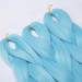 24 Inch Synthetic Braiding Hair Extensions Crochet One Piece 100g Hair Braid Heat-Resistant - Sky Blue - Buy Online on GoSupps.com