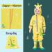 Fewlby Kids XL Puddle Suit Waterproof Overalls | Boys Girls Hooded Raincoat Romper | Toddlers Muddy Suit Rainwear | Size 5-6 Years | Light Yellow - Buy Online on GoSupps.com