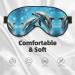 Dolphins in Love Print Unisex Eye Mask | Soft Comfort Travel & Yoga Sleep Shade - Buy Online on GoSupps.com