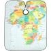 Adjustable Hair Cutting Cape with Map Design - Professional Hairdresser Apron for Cutting Dyeing & Styling | International Shipping - Buy Online on GoSupps.com