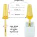 PANA Nail Carbide 5 in 1 Bit - Two Way Rotate use for Both Left and Right Handed - Fast remove Acrylic or Hard Gel - 3/32" Shank - Manicure Nail Art Drill Machine (Double Coarse - 2XC Gold) Double Coarse - 2XC Gold - Buy Online on GoSupps.com