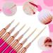 6 Pcs Nail Liner Brush Set - Detail Thin Brushes for Nail Art Acrylic Painting & Design | Fine Dotting Tools (Sizes 5/7/9/11/15/25mm - Buy Online on GoSupps.com