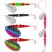 QualyQualy Fishing Lure Rig Spinnerbait, Walleye Rig Spinner Blades for Lure Making Freshwater Saltwater Fishing Bait Rig A - Walleye Rig 5pcs