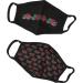 Urban Classics Unisex Roses Face Mask 2-pack Fashion Scarf Black One Size
