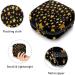 Feminine Menstrual Cup Bags | Black Golden Stars Pattern - Portable Period Pockets for Women & Teens - Buy Online on GoSupps.com