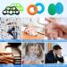 Aobope 12 Pack Finger Trainer Set - Egg-Shaped Grip Balls & Resistance Tapes for Hand Strengthening | Improve Grip & Finger Strength Effortlessly - Buy Online on GoSupps.com