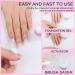 Saviland 4pcs 15ml Dipping Powder Liquid Set - Activator, Base, Top Coat & Brush Saver | No Cure Needed | Ideal for Nail Salon & Beginners - Buy Online on GoSupps.com